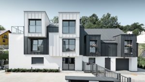 Алюминиевая кровля Система PREFALZ 23 Чёрно-серый Prefa