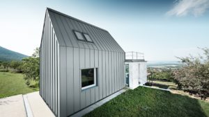 Алюминиевая кровля Система PREFALZ 23 Чёрно-серый Prefa